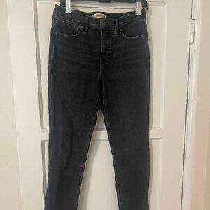 Madewell Stovepipe demin jeans - dark grey, stretch, size 28
